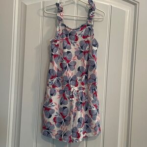 Cat & Jack Red, White and Blue Patterned Romper